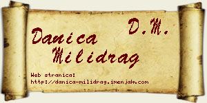 Danica Milidrag vizit kartica